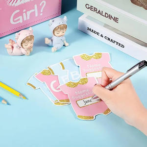 Baptême bébé sexe révéler urne avec 50 cartes bébé douche décorations fête vote jeu TNT sexe révéler fête fournitures - Product Image 5