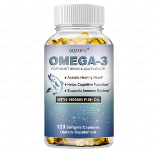 120 capsules de supplément d'huile de poisson EPA HEART BRAIN JOINT HEALTH, soutient la fonction cognitive, immunitaire et oculaire, 1500 mg, capsules molles - Product Image 6