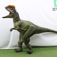 Costume de dinosaure réaliste sur mesure, taille réelle, Monolophosaurus, utilisation intérieure/extérieure, imperméable, pour parcs d'aventure commerciaux et parcs d'attractions