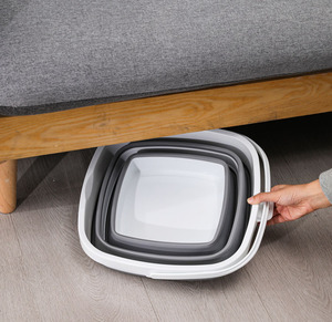 <span class=keywords><strong>Prix</strong></span> promotionnel 5L Seau à eau en plastique pliable en silicone pliable pour une utilisation en voiture de voyage - Product Image 6