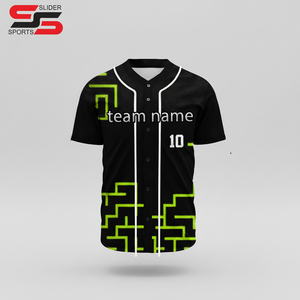 Camiseta de Béisbol Personalizada con Logotipo, Nombre y Número, 100% Poliéster, Antibacteriana y Transpirable, Impresión por Transferencia de Calor, Unisex - Product Image 1