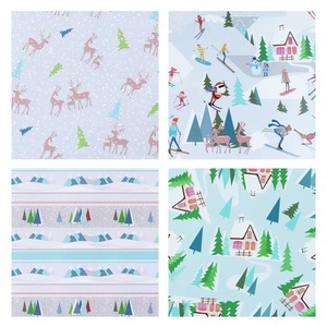 Custom Christmas Tree Reindeer Pattern Gift <b>Wrapping</b> <b>Paper</b> Roll Art <b>Paper</b> 100GSM Coated Eco-Friendly Single Sided Recyclable - Product Image 2