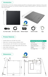 Detektor Panel Datar Berkabel EUR VET Peralatan Kedokteran Hewan Detektor Panel Datar Sinar-<span class=keywords><strong>X</strong></span> Anjing Peralatan Radiologi <span class=keywords><strong>Digital</strong></span> - Product Image 5