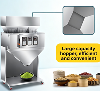 Multifunctionele semi-automatische kwantitatieve weeg-, vul- en verpakkingsmachine voor thee, rijst, noten, gedroogd fruit, 220V/110V, kartonnen dozen