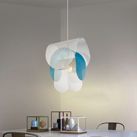 Suspension LED Moderne et Simple de Style Luxe, en Métal et Maille, Installation Facile pour Salon, Cuisine, Chambre, Usage Commercial