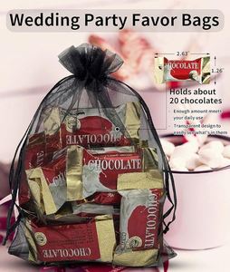 Toiletry Pouches Organza Bags Drawstring Mesh Jewelry Pouches Sheer Mesh <b>Wrap</b> for Hotel Travel Toiletry Makeup Accessories RTS - Product Image 2