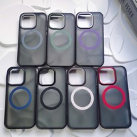 2023 nouvelles couvertures de téléphone portable au toucher de la peau pour iPhone 15 14 13 12 tpu + pc étui transparent pour smartphone avec magnétique pour Samsung s25
