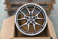 Nouvelles Jantes de Voiture de Tourisme en Alliage d'Aluminium à 5 Double Rayons, Formées par Flux CNC de Précision, Noir Mat, 17-19 Pouces, Vente en Gros