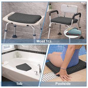 Coussin de siège de douche ergonomique antidérapant en maille pour personnes âgées, chaise de baignoire pour soulager la pression - Product Image 6