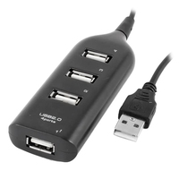 Hub d'extension USB 2.0 Type-C portable 2-4 ports avec transfert de données et recharge pour ordinateurs portables/PC Windows XP/Vista/7/8/10 - En stock