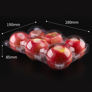 PET Plastic Type Material disposable clamshell container plastic fruit box 12 Apple