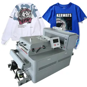 Doppelte xp600 Köpfe DTF-Drucker 30cm CMYK White Ink Roll PET-Folie für T-Shirts Hoodies Schürzen Tasche Schuhe