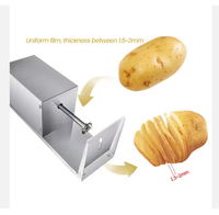 Machines électriques automatiques pour la fabrication de chips / Machine à couper les pommes de terre en spirale / Coupe-pommes de terre commercial pour chips