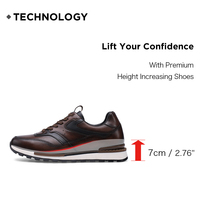 Chaussures en cuir mode simple hauteur augmentant 7cm chaussures usine vente en gros direct affaires Casual style Casual hommes