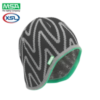 Casque de sécurité MSA V GUARD avec doublure tricotée pour l'hiver, idéal pour les travaux d'ingénierie, de construction et de pétrole, 100 % acrylique haute densité, anti-choc
