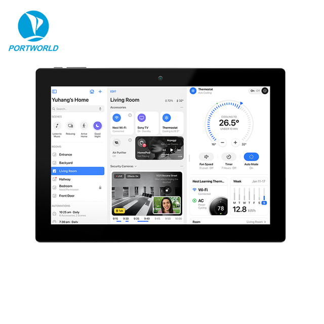 Inteligente 10.1'' Smart Home Tablet RK3568 with Android 11 OS/Debian 11 OS Touch Control Panel WIFI IPS Display