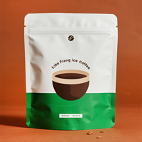 Sac d'emballage de café de qualité alimentaire imprimé personnalisé Pochette debout avec zip-lock refermable pour les sacs de mylar de poudre de café en grains de café