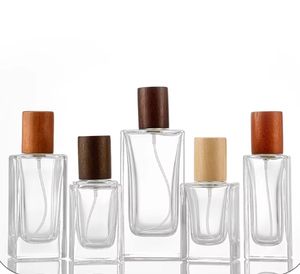 Flacone Spray Quadrato da 30ml 50ml 100ml, Bottiglia di Vetro Vuota Ricaricabile per Profumo - Product Image 1