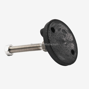 Bantalan kaki tahan guncangan dan antiselip, cangkir kaki Universal nilon baja tahan karat dengan sekrup kaki penyangga dapat digerakkan - Product Image 2