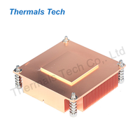 Refroidisseur de CPU 1U dissipateur de chaleur en cuivre avec ventilateur de refroidissement passif