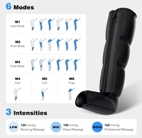 OEM Wireless 8-Kammer-Luftkompressionspressotherapie Neues Physiotherapie-Fuß massage gerät zur Bein wiederherstellung US/IT Plug Calf Boots