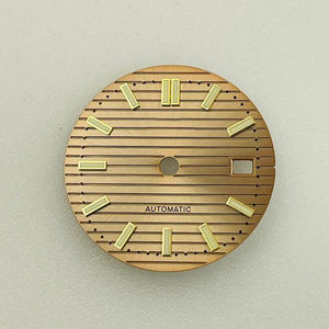 Esfera de reloj de acero inoxidable de 30,5 mm con iluminación verde, compatible con el movimiento NH35/36 - Product Image 4