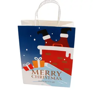 Carta formato a3 regalo di lusso santa cookie sweet bags pacchetto di caramelle per forniture per decorazioni regalo di natale