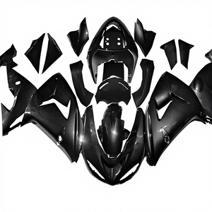 Kit Carene per Kawasaki Ninja 2006-2007 ZX10R ZX-10R, Look Carbonio, Plastica ABS a Iniezione, <span class=keywords><strong>Nuova</strong></span> <span class=keywords><strong>Carrozzeria</strong></span> - Product Image 1