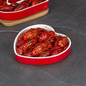 Amour <span class=keywords><strong>Restaurant</strong></span> Vaisselle Mélamine Écrevisses Assiette <span class=keywords><strong>Dessert</strong></span> Assiettes <span class=keywords><strong>De</strong></span> Mariage Saint Valentin Coeur Forme Assiette Vaisselle - Product Image 2