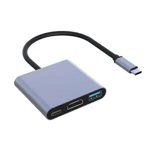 ODM 3in1 컴퓨터 파라 TV 태블릿 PC PD 어댑터 전화 3 포트 유형 c 노트북 Usb 3.0 허브 유형 C 도킹 스테이션 닌텐도 스위치