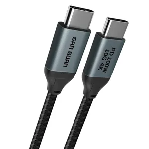 Unique Design Usb C Cable PD100w Type C Fast Charging Cable 10Gbps E-mark Chip Braid Quick Charger Max 5A