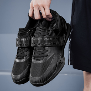 <span class=keywords><strong>Zapatillas</strong></span> de Levantamiento de Pesas para Hombre y Mujer, <span class=keywords><strong>Zapatillas</strong></span> Deportivas de Entrenamiento de <span class=keywords><strong>Sentadillas</strong></span>, Deportivas, de Caña Baja, con Cierre de Velcro, de Lona y Malla Transpirable, Ligeras - Product Image 4