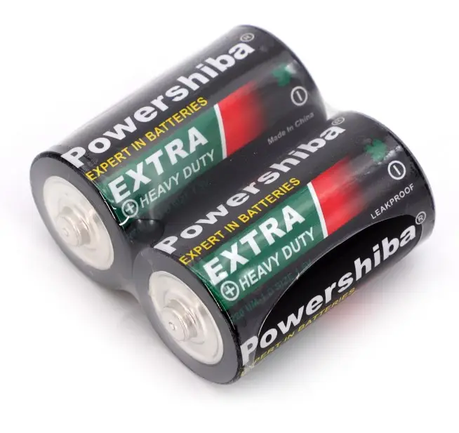 Batterie lourde super résistante de haute qualité R20 UM1 batterie carbone zinc pour télécommande
