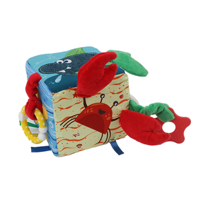 Jouets de bébé, <span class=keywords><strong>Cube</strong></span> pour enfants, apprentissage précoce de l'océan, animaux doux, active, stimule les sens - Product Image 2