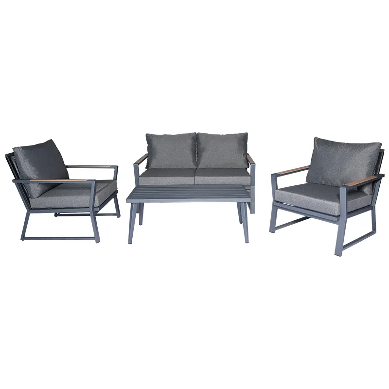 Hot Selling Outdoor Furniture Luxury Furniture Sofa Set Aluminum Patio Garden Set Furniture