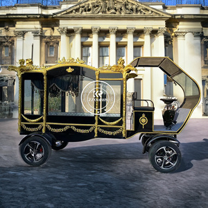 New Coming <b>Bike</b> Nigerian Funeral Luxury Manufacturer Double Axle Wing Hearse Horse Carriage <b>Trailer</b> - Product Image 1