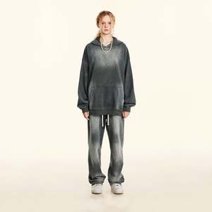 Sudaderas con capucha deportivas personalizadas, chándal deportivo con materiales ecológicos French Terry Hoodie Heavyweight Jogger Set - Product Image 5