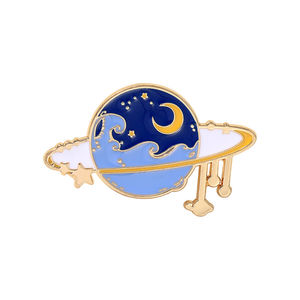 Colección esmalte Pins romántico espacio planeta Metal dibujos animados insignia bolsa sombrero solapa mujer joyería chico astronauta regalos estrella cielo galaxia - Product Image 5