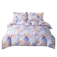 Vente en gros de draps de lit personnalisés en coton 100% - Ensemble de literie 4 pièces - Housse de couette - Taille King Size - Taille Queen Size - Taille Full - Super doux - Luxe