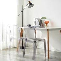 Chaise de salle à manger ergonomique en cristal, confortable et sans fatigue, idéale pour la maison et le bureau