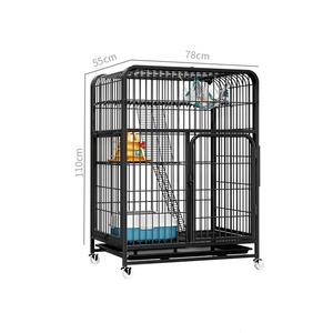 Le grand support de <span class=keywords><strong>cage</strong></span> d'exposition de chat en fil métallique de luxe pliable robuste avec roue à trois étages peut être personnalisé à l'intérieur ou à l'extérieur - Product Image 6
