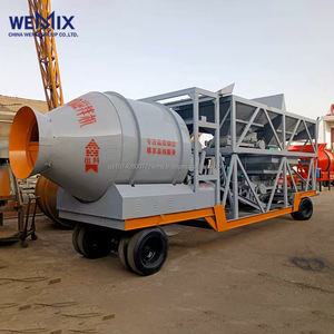 YHZM2000 Planta dosificadora de hormigón móvil Mezclador de tambor Tipo de tambor Planta mezcladora móvil - Product Image 1