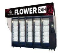 Distributeur automatique de fleurs fraîches d'extérieur Boîtes à cadeaux pour réfrigérateur Casiers intelligents pour bouquets de cadeaux
