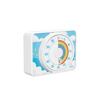 Nouvelles arrivées Minuterie visuelle de 60 minutes Compte à rebours mécanique Enseignement de la cuisine Minuterie de travail pour enfants avec support magnétique