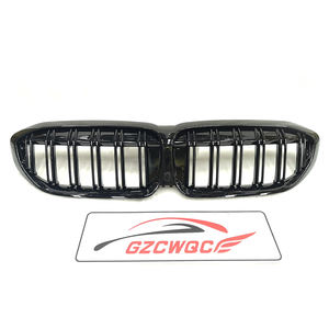宝马G20 G21 330i M340i <span class=keywords><strong>M</strong></span>运动型轿车2019-2022带摄像头孔的光泽黑色双板条G20汽车肾格栅 - Product Image 2