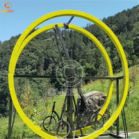 Équipement de parc d'attractions intérieur et extérieur machine de jeux pour adultes vélo pivotant à 360 degrés balade à vélo volant