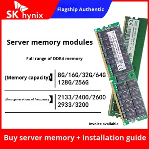 Modul Memori Server Workstation SK Hynix <span class=keywords><strong>DDR4</strong></span> 16G 32G 64G 2133 2400 2666 2933 3200MHZ ECC REG - Product Image 3