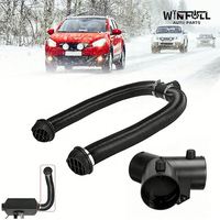 WINFULL Nouveau Kit de Chauffage au Diesel Noir en Plastique de Haute Qualité 75mm, Sortie d'Air de Stationnement OEM pour Rétrofit/Amélioration, Tête de Champignon