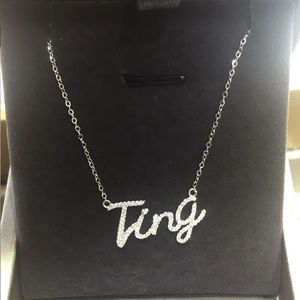 Xinfly 18k Real Gold Jewelry Ice Out Rectangular Pendant Full Natural Diamonds <b>Custom</b> <b>Name</b> Letter <b>Necklace</b> - Product Image 3