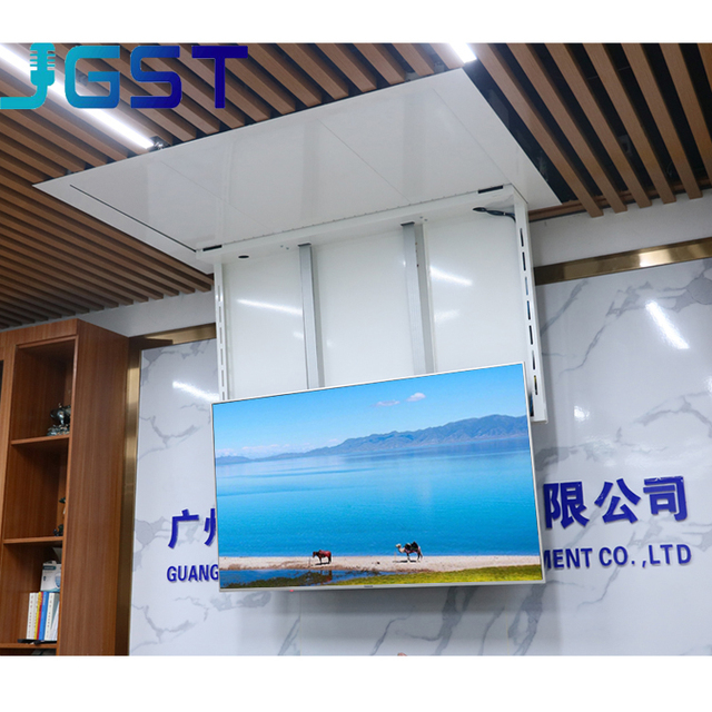 JGST Customized 32-86" Full Motion Motorized Telescopic Ceiling TV Mount Bracket Electric Remote Drop Lift Smart Home Office